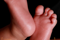 New born baby foot image